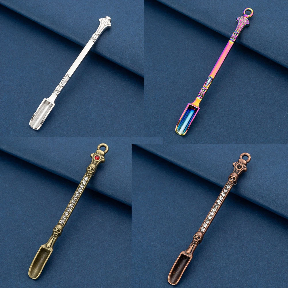 1/5/10Pcs Metal Small Spoon Tool With Mini Shovel for Powder Medicine Measurement Cigarette Accessories