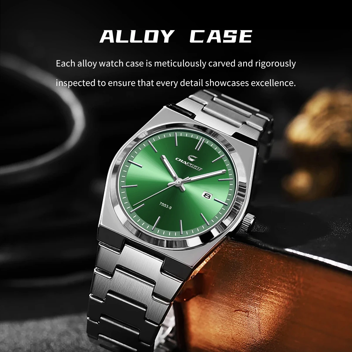 

CHAXIGO 7553 Relogio Masculino Ultrathin Fashionable Business Men Watch Waterproof Luminous Quartz Luxury Watch Watches for Men
