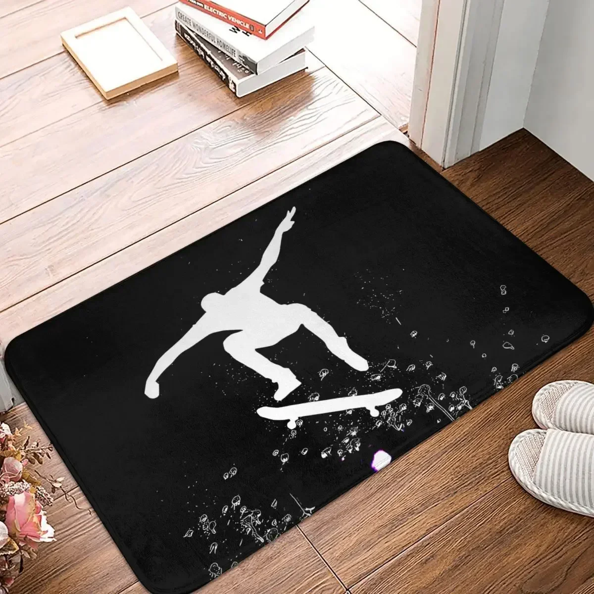 Sport Anti-Slip Rug Doormat Bath Mat Skateboarding Saved My Sanity Floor Carpet Welcome Decorative