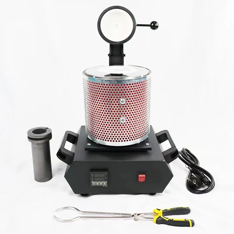 

3KG Digital Gold Melting Furnace Machine Heating Capacity 2100W Casting Refining Precious Metal Silver Jewelry Casting Tool
