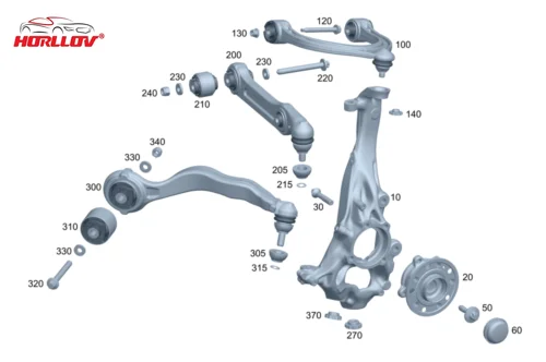 2063304902 ذراع التحكم السفلي الأمامي لسيارة Mercedes-Benz E Class 1994-2016 W206