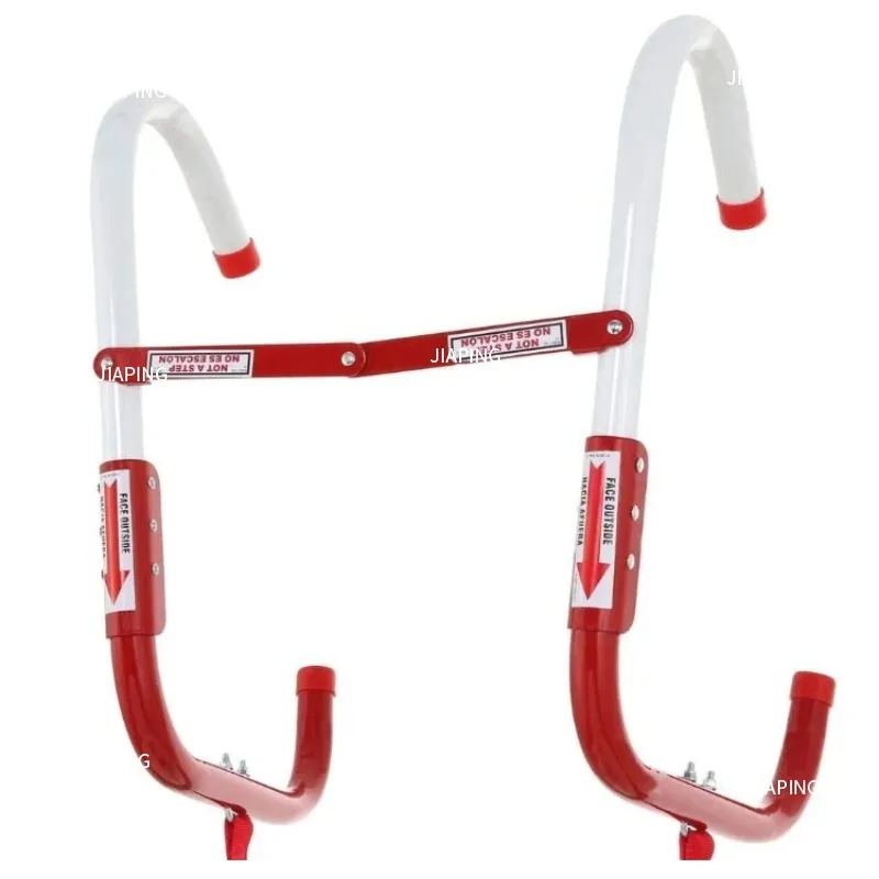 مناسبة مع سلم هروب من الحريق من الألومنيوم مكون من طابقين، نافذة طوارئ قابلة للسحب، أمان من الحرائق بطول 4 أمتار