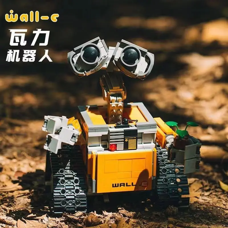 Wall·E Robot Mobilization Disney Puzzle Building Blocks Children's Toy Wall-E Granule Assembly Building Block Model Kid Toy Gift