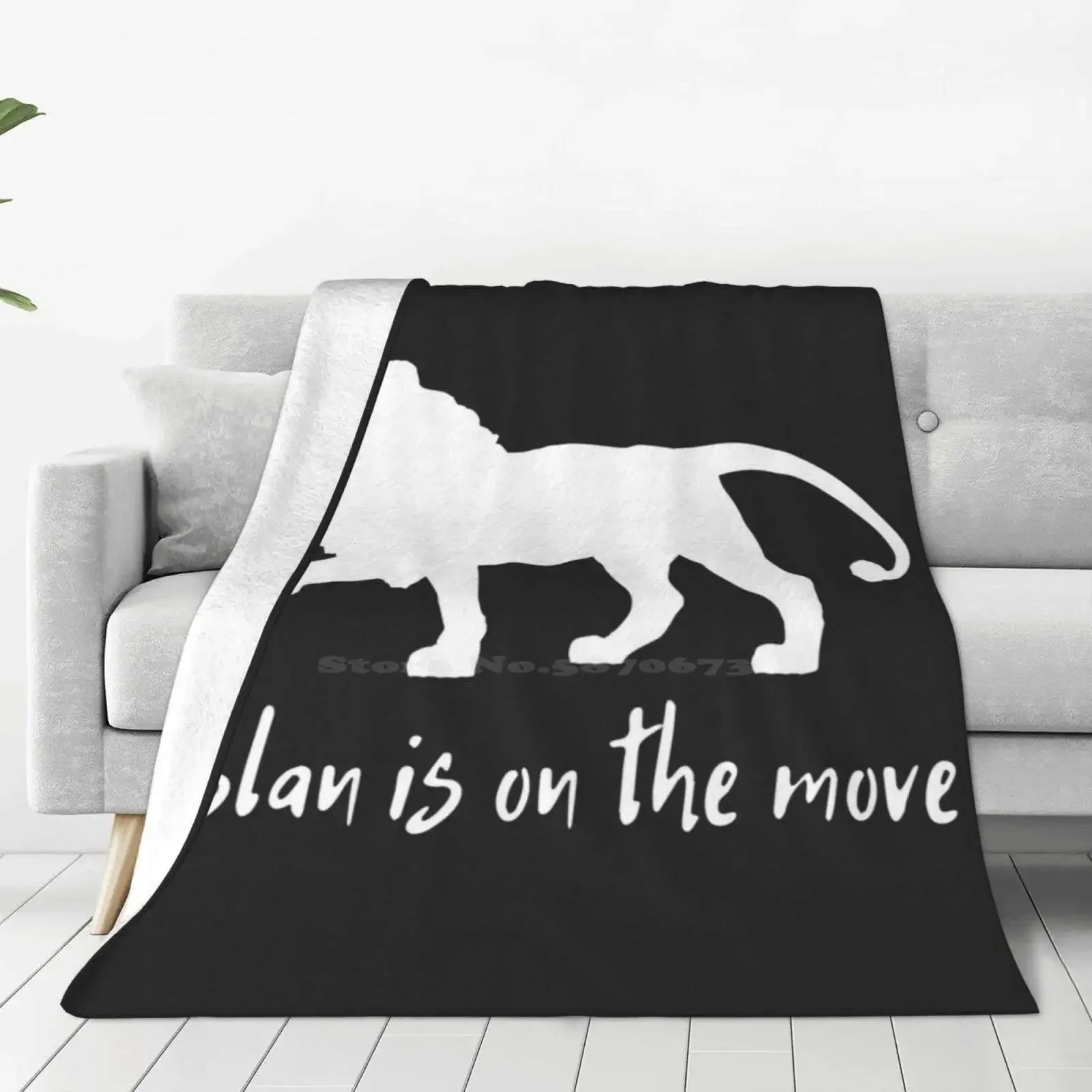 Aslan Is On The Move Creative Design Comfortable Warm Flannel Blanket Aslan Narnia Books Bookworm Thelionthewitchandthewardrobe