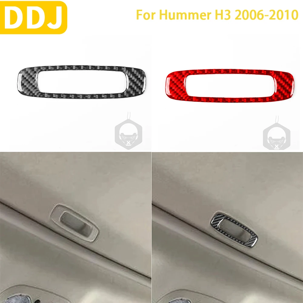 

For Hummer H3 2006 2007 2008 2009 2010 Accessories Carbon Fiber Car Interior Roof Sunroof Handle Frame Trim Sticker