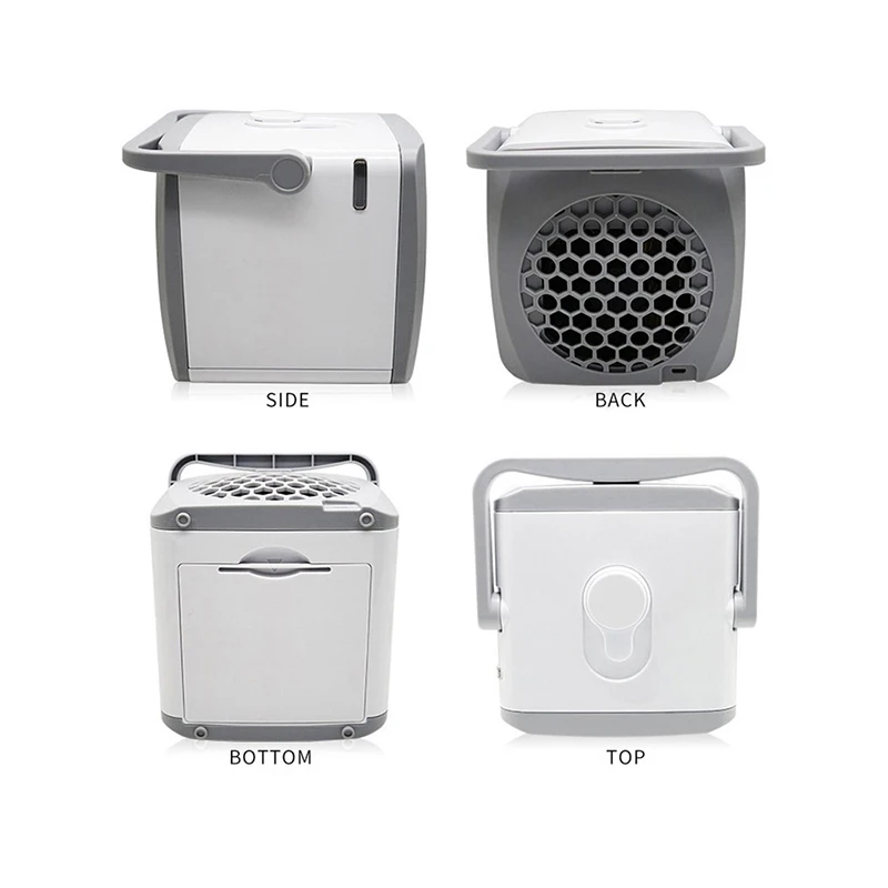 Mini Portable Air Conditioner Fan Light Humidifier Purifier USB Desktop Cooler Fan Cooling Quick Easy Cooling Fan