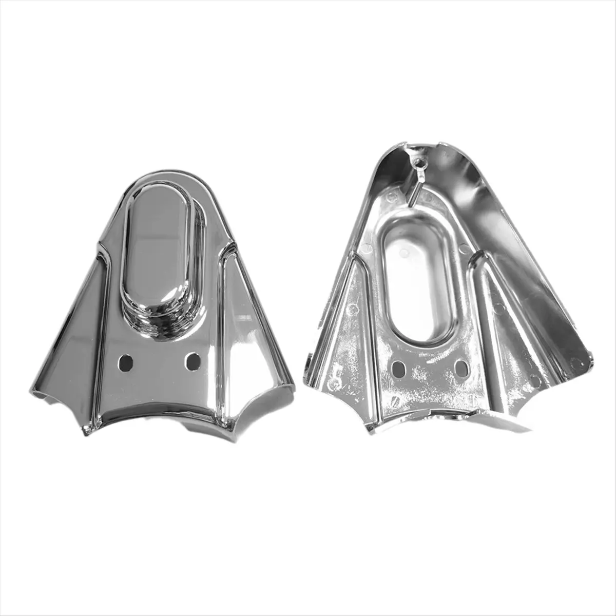 A23Z Motorcycle Chrome Metal Rear Phantom Swingarm Axle Covers for Softail Springer EFI FXSTSI FXSTD FLSTF FLSTN