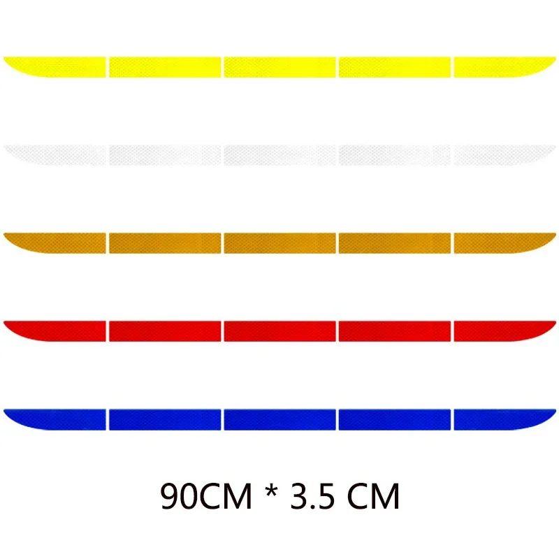 ไฟท้ายรถกล่องสติกเกอร์สะท้อนแสง Trunk สติ๊กเกอร์รถตกแต่งรอยขีดข่วน Luminous Anti-collision TAIL Warning Strip สติ๊กเกอร์รถ