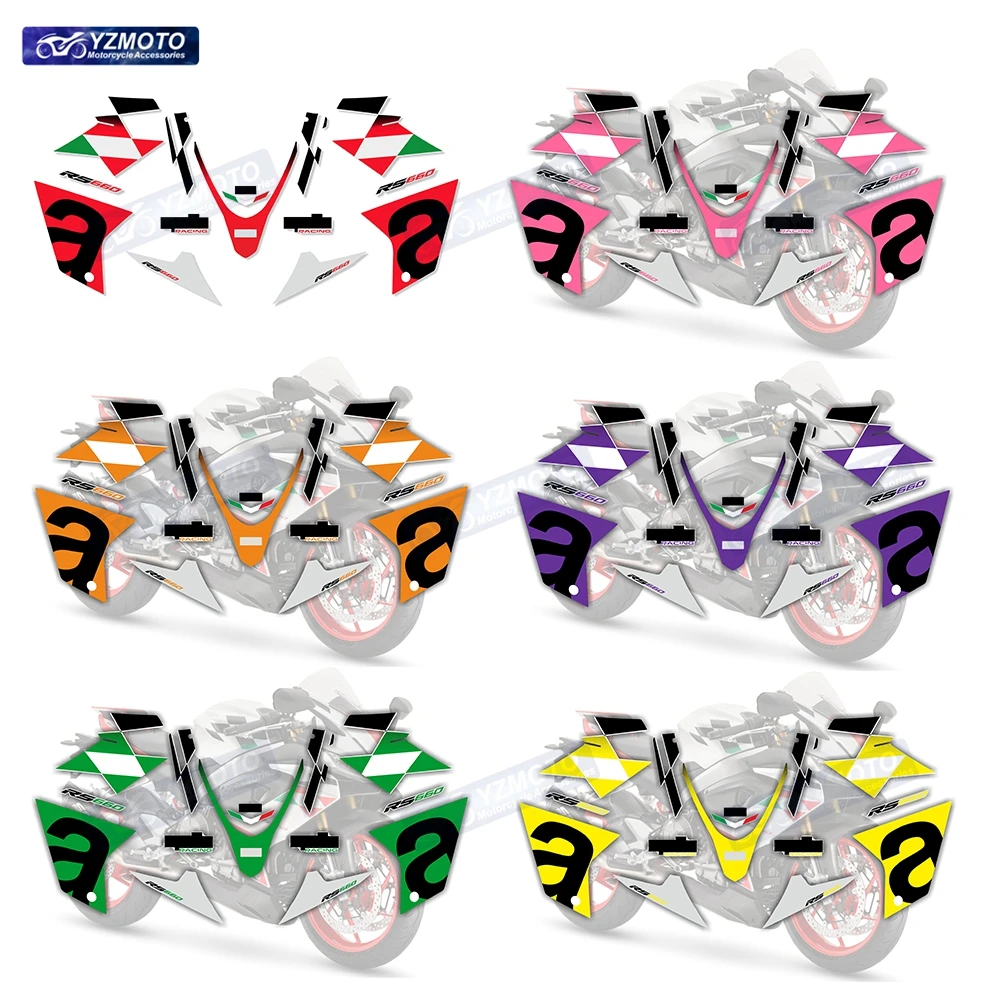 For RS660 RS 660 Motorcycle Accessories Full Vehicle Fairing Sticker Reflective Decoration Body Protective Decal Stickers Kit