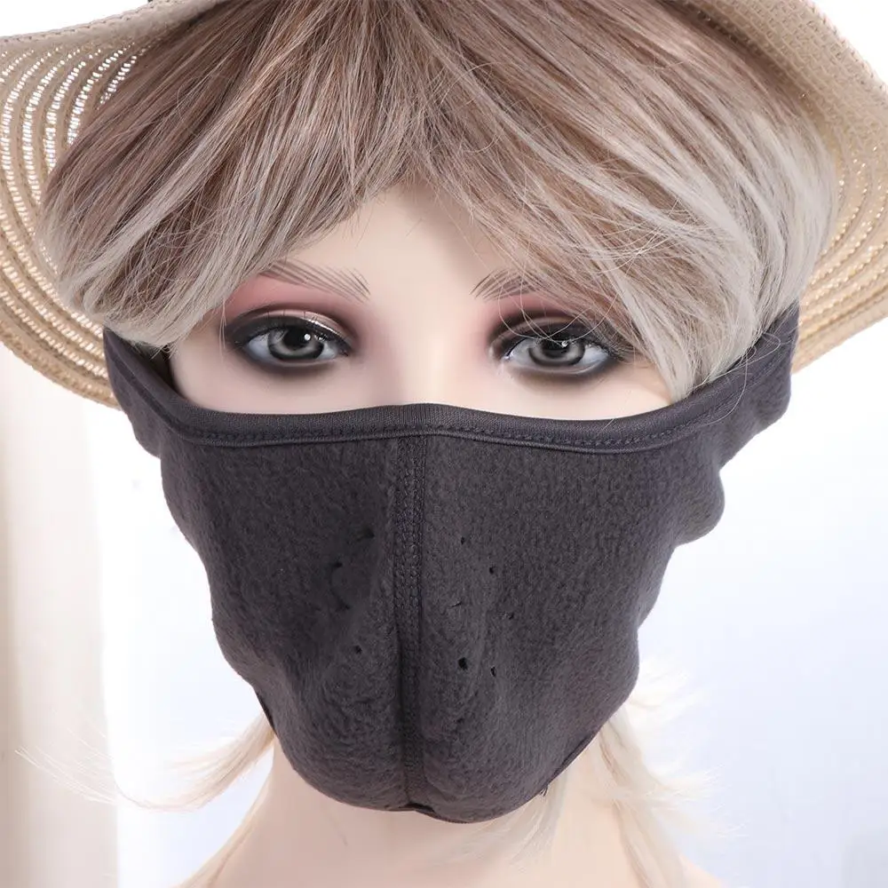 

Windproof Half Face Mask Dustproof Adjustable Motorcycle Breathable Mask Solid Color Cycling Sport Earmuffs Outdoor Sports