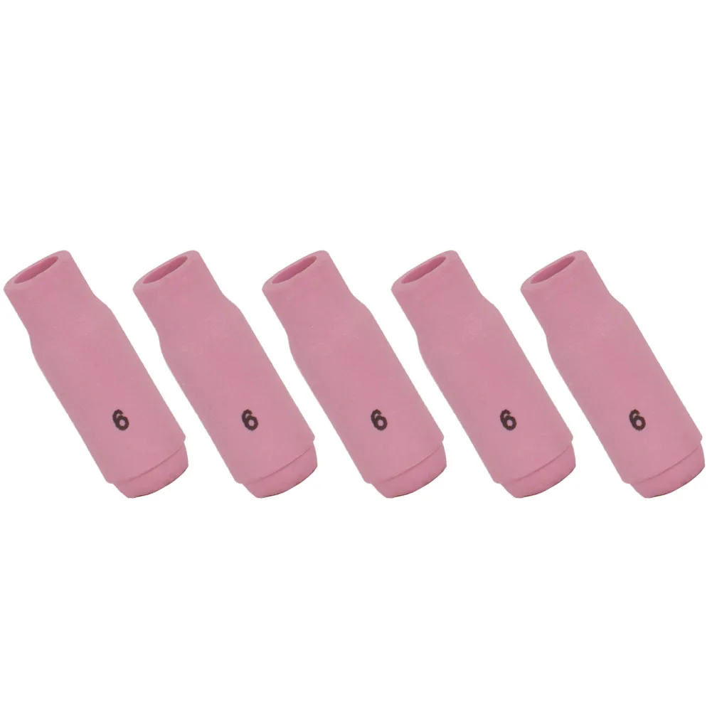 5PCS For TIG Shield Cups Alumina Nozzles 10N48 9 5mm Compatible with For WP17 For WP18 For WP26 and PTA and DB