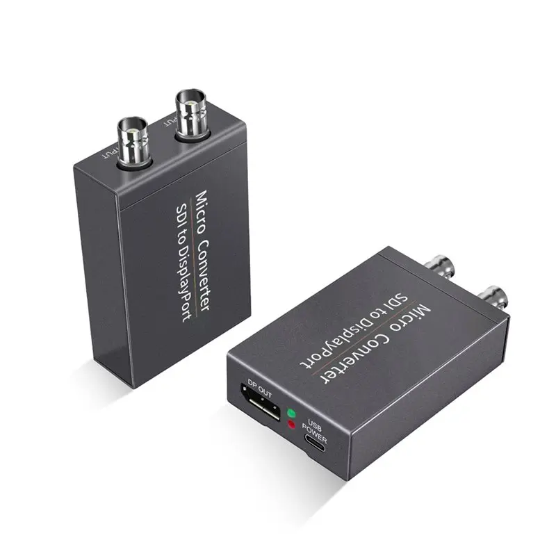 AS95 SDI to for DisplayPort Converter Adapter 3G HD-SDI to for DP 1080P Monitor with USB Power Cable for Broadcast