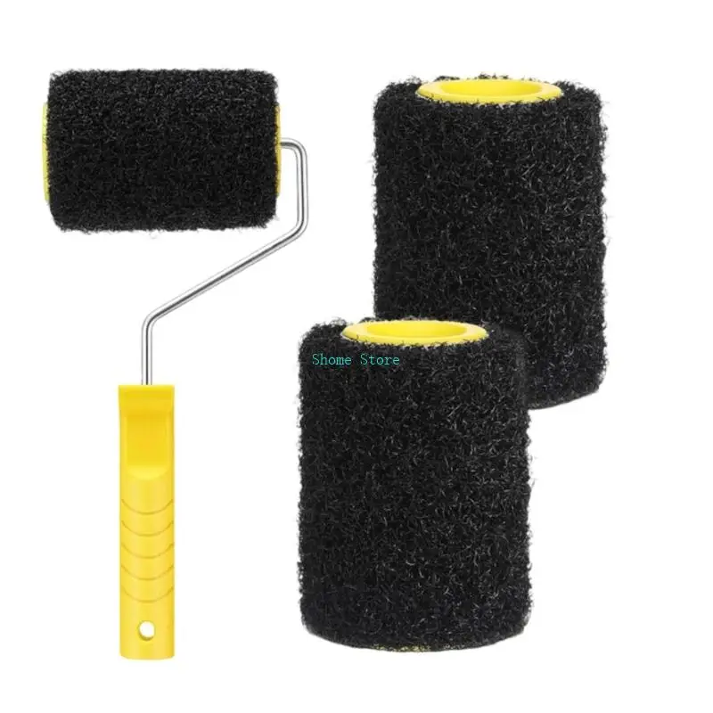 

Набор сверхмощных малярных валиков включает в себя 4-дюймовые ролики и эргономичную ручку для покраски внутренних стен M68E