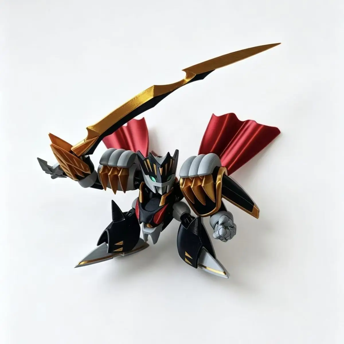 3D Printed Super Articulated Kenou Ryujinmaru Action Figure, Super Mashin Eiyuuden Wataru Model Toy