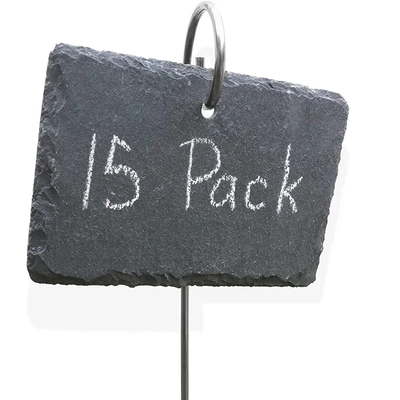 

ABLJ Slate Plant Labels Garden Plant Markers Herb Labels Greenhouse Accessories Garden Stakes, 45PCS
