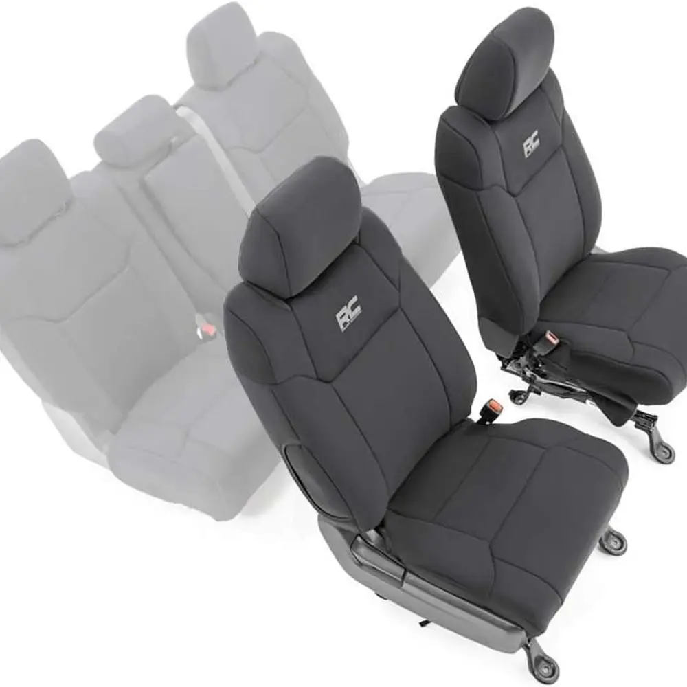 

Чехлы на передние неопреновые на сиденья Toyota Tundra 2014-2021 гг. — 91026A, черные