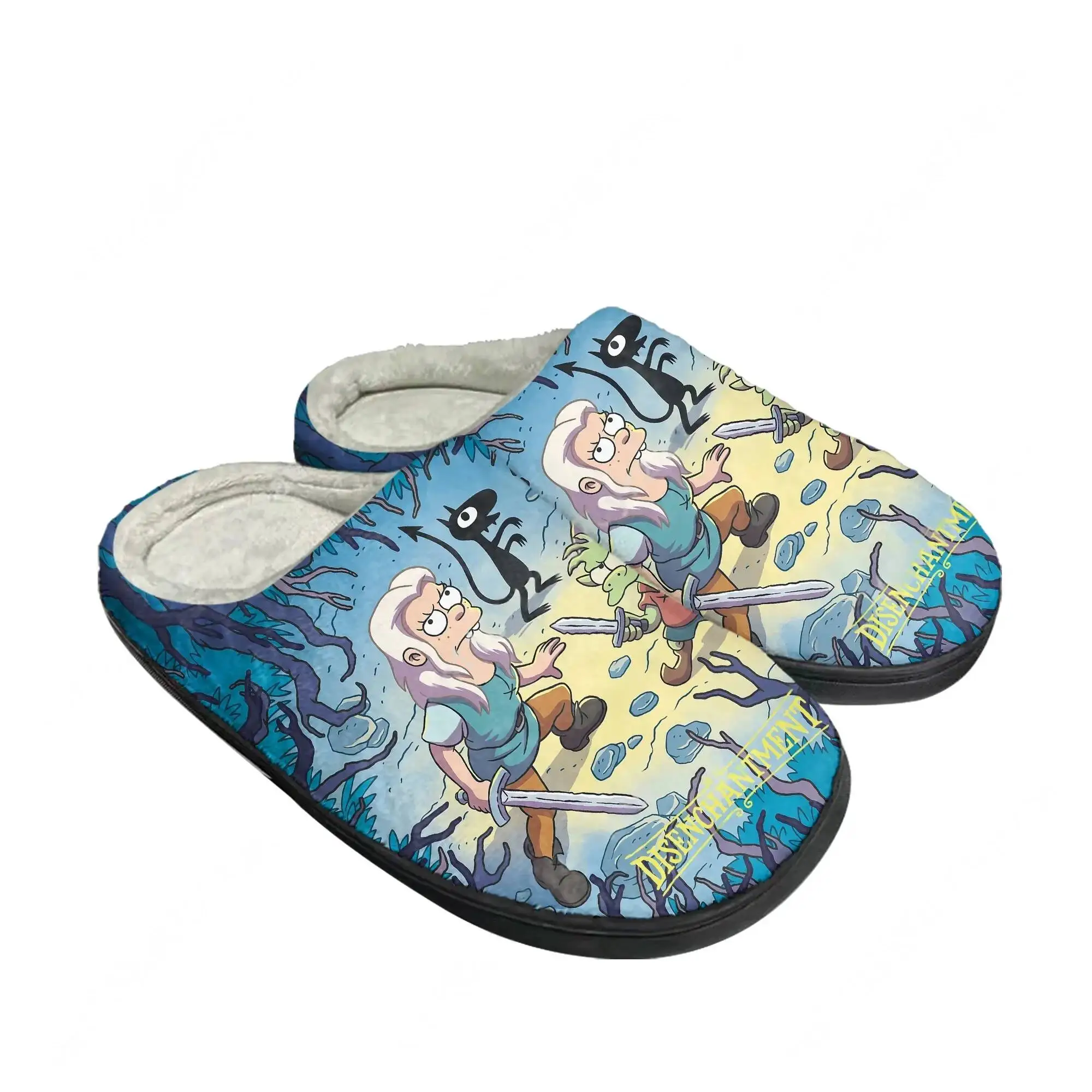 Disenchantment Cotton Shoe Family Mens Womens Teenagers High Quality Plush Indoor Casual Warm Shoes Customized Slipper