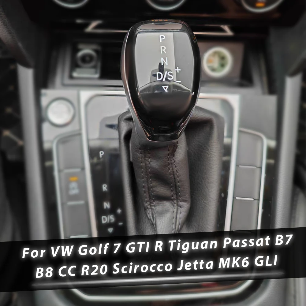 

LED Light DSG Gear Shift Knob Lever Head for VW Golf 7 GTI R Tiguan Passat B7 B8 CC R20 Scirocco Jetta MK6 GLI Interior Tuning