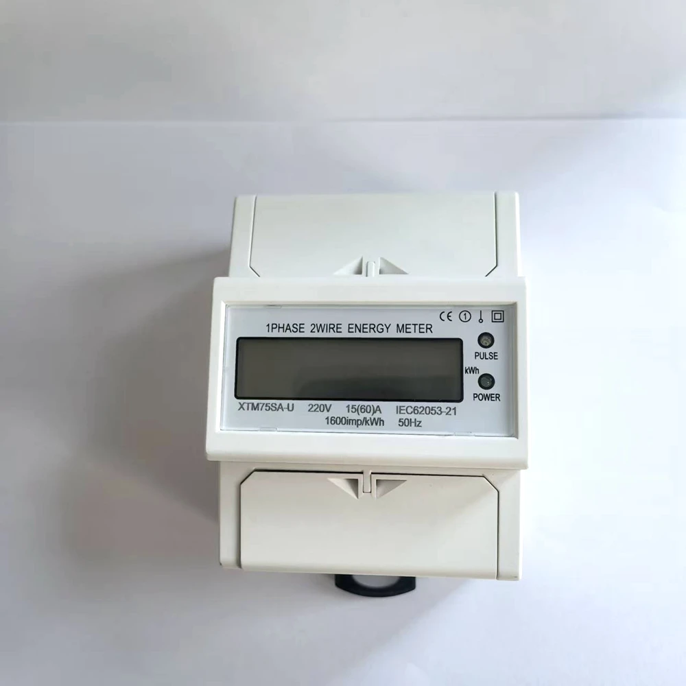 Din Rail Single Phase KWH Energy Meter Analog 50/60HZ 220V/230V Watt Digital /LCD
