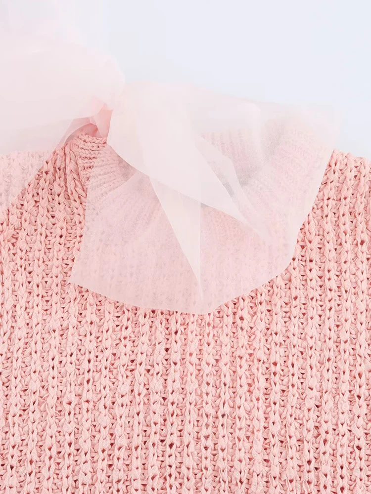 2025 mulheres blusas de verão camisas topos moda sólida tricô o pescoço fino arco feminino elegante rua roupas superiores