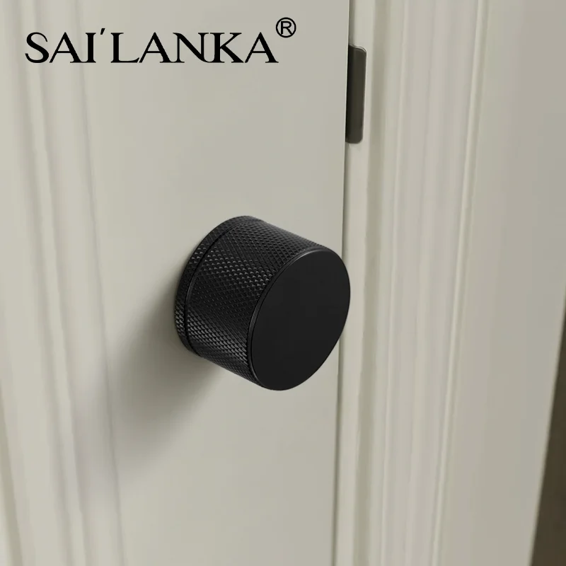 Imagem -02 - Sailanka-brass Door Knobs Lock Rotação Lock Botão Interior Botão do Quarto Salas Banheiro