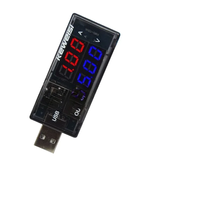 USB tester usb intelligent digital display current and voltage capacity detection instrument dual display current and voltmeter