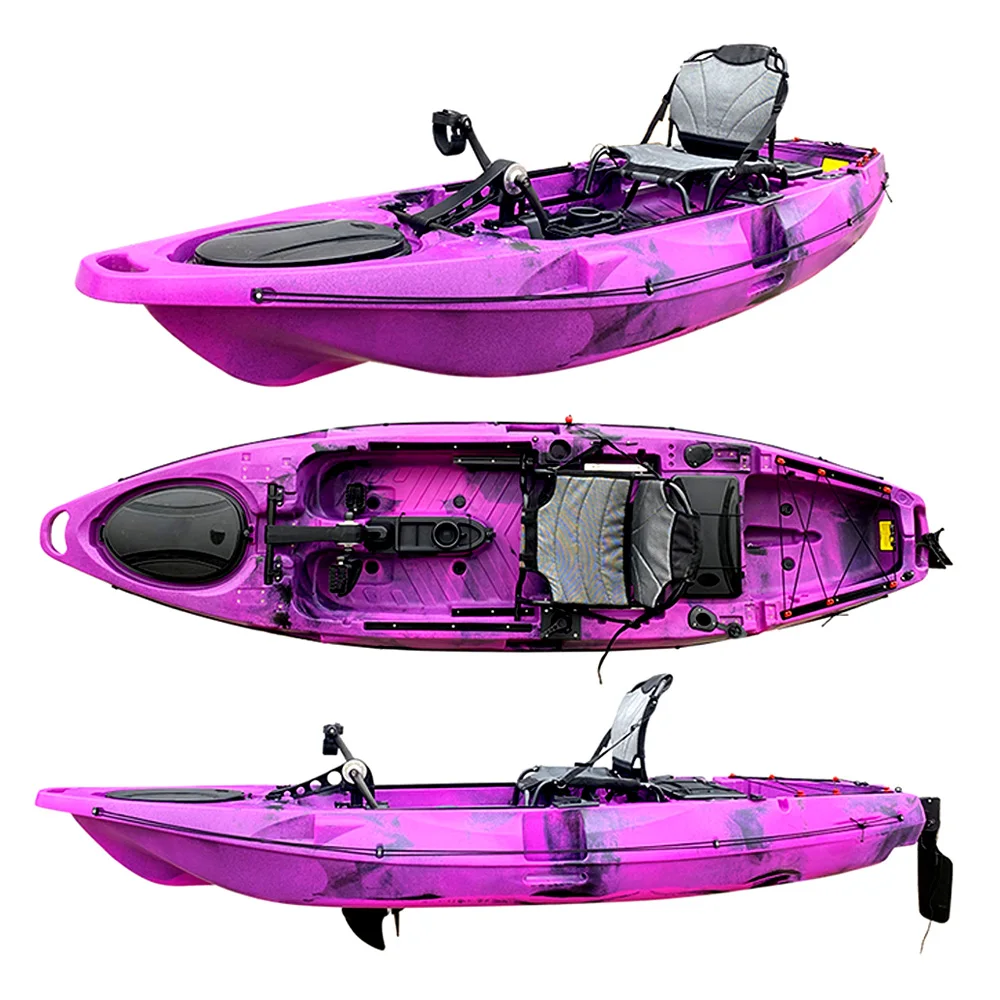 

New Design High Quality Sit On Top Fishing Pedal Kayak With Propeller Canoe For Sale