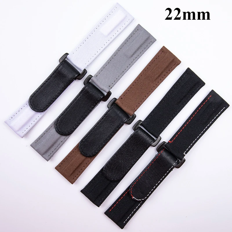 

22mm With Nylon Watchband Accessories For TUDOR /Omega/Rolex Daytona SUB Strap 41mm Dial Black Bay GMT Belt