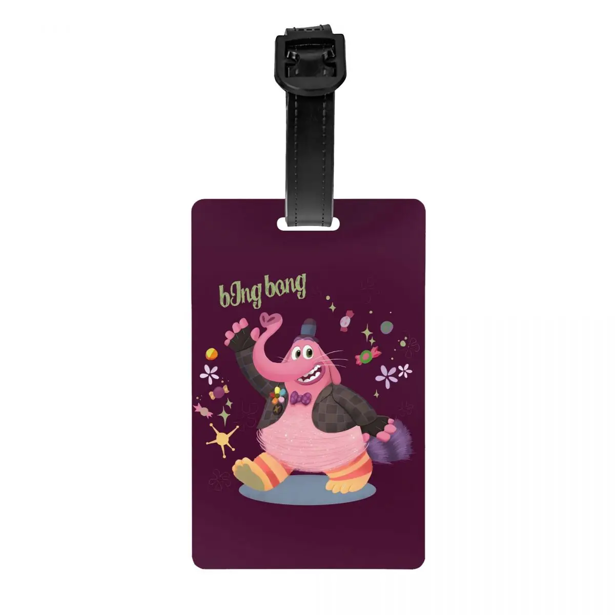 

Custom Inside Out Cartoon Luggage Tag Privacy Protection Cute Anime Baggage Tags Travel Bag Labels Suitcase