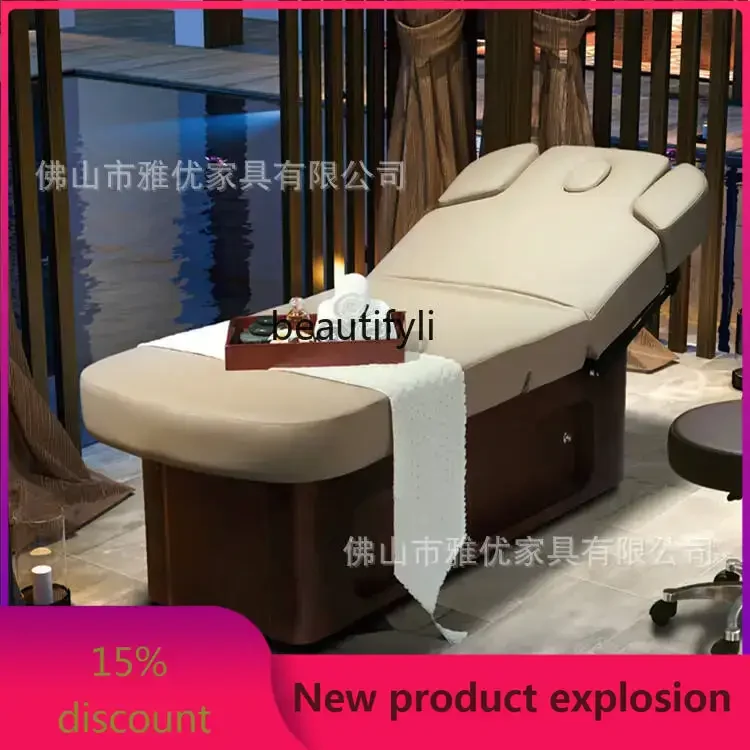 

Electric Beauty Bed Beauty Salon Special High-End Club Massage Massage Couch Solid Wood Physiotherapy Bed Manufacturer