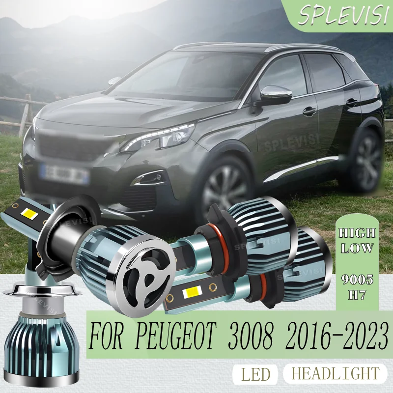 

60000 Hrs Lifespan LED Headlight high low beam Hassle-Free Installation For PEUGEOT 3008 2016 2017 2018 2019 2020 2021 2022 2023