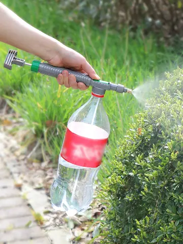 High Pressure Air Pump Manual Sprayer Adjustable Drink Bottle Spray Head Nozzle Garden Watering Tool Sprayer Agriculture Tools