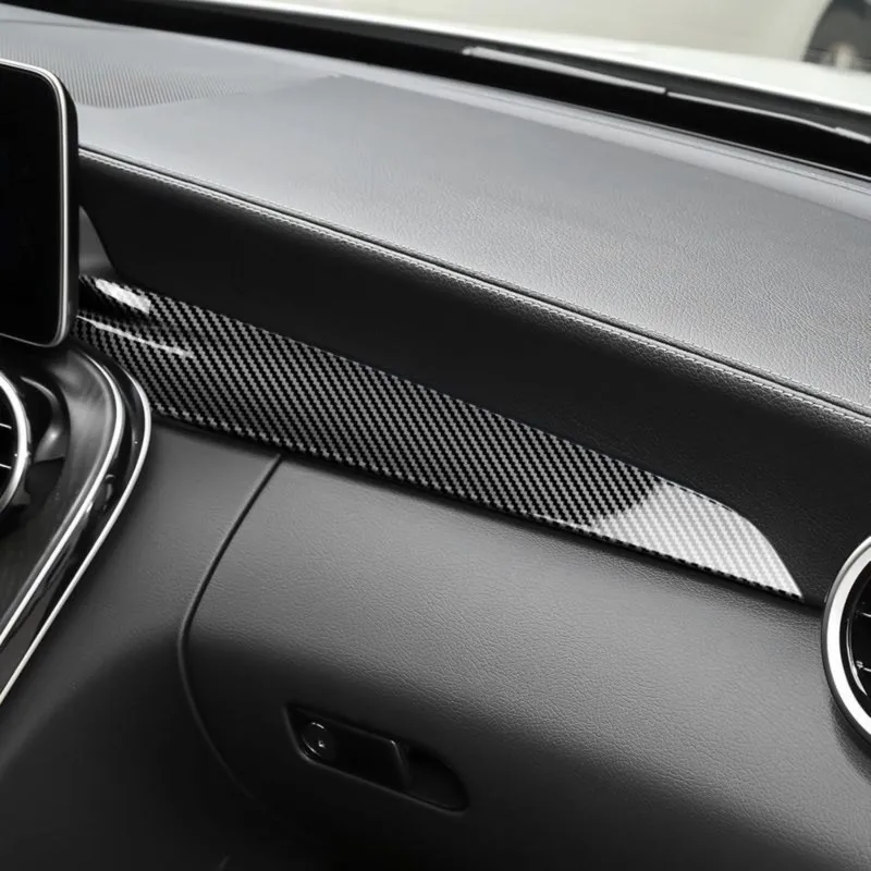 Super Sale LHD Dashboard Trim Strips Kit for Mercedes Benz C Clase W205 15-21 GLC X253 16-21 Coche Consola Panel Sticker ABS Car