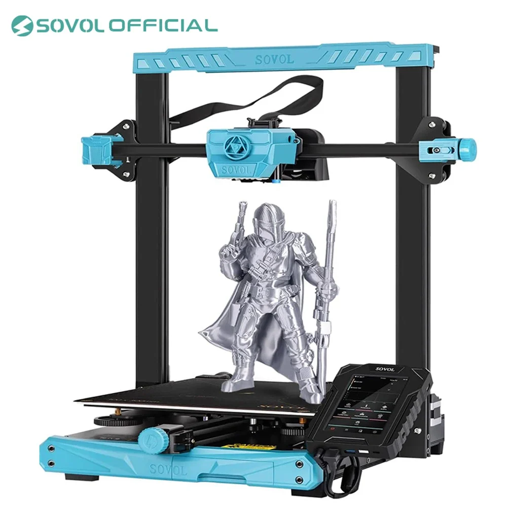 Impresora 3D Sovol SV07 Plus con firmware Klipper, velocidad máxima de impresión 500 mm/s 300 ℃   Fuente de alimentación Meanwell de alta