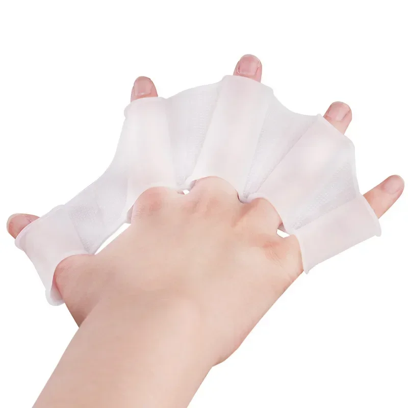 Silikon-Schwimmflossen, Flossen für Männer, Frauen und Kinder, Schwimmbad, Sport, professionelles Training, Fingerhandschuhe mit Flossen, Paddel, Ausrüstung. – Detail 19