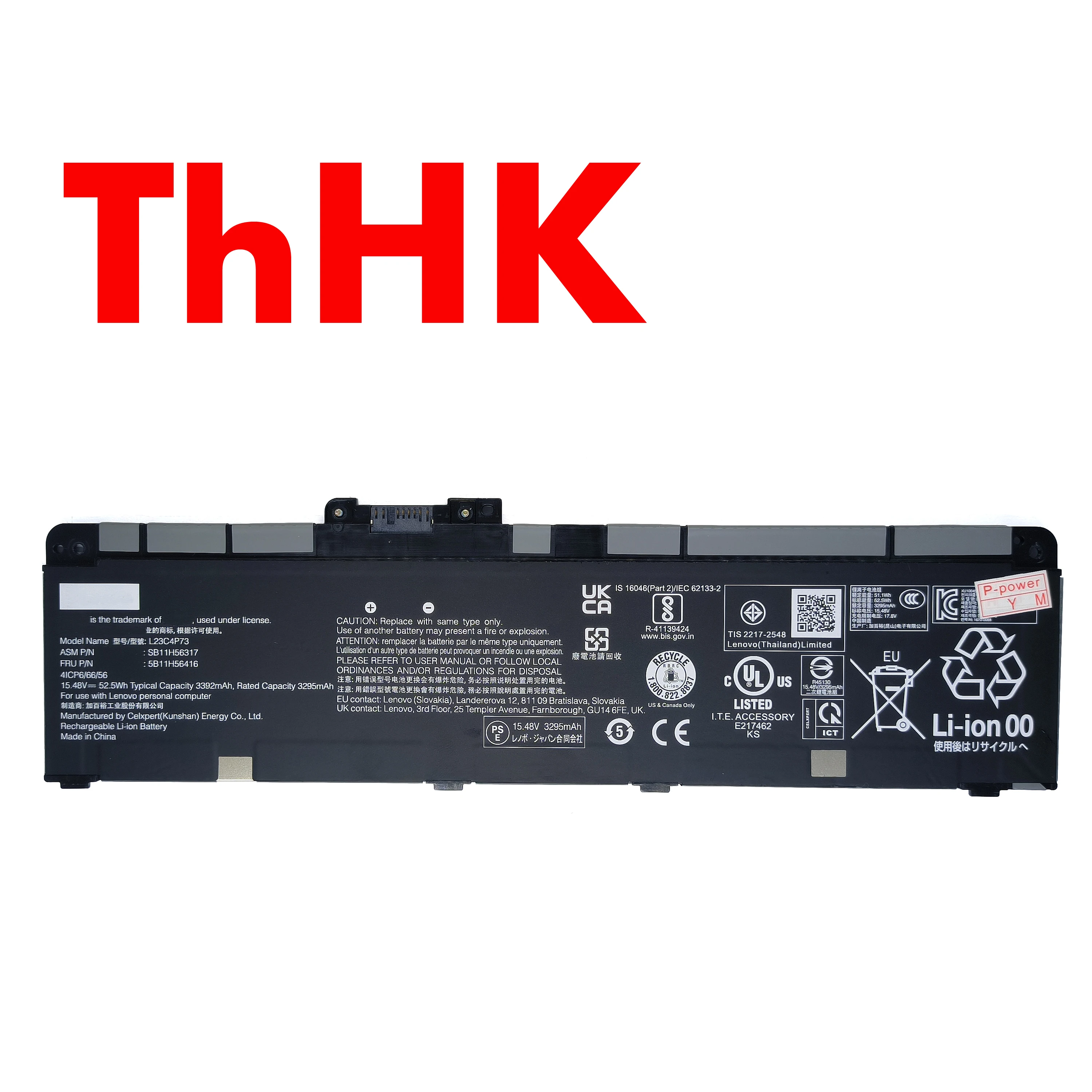 Genuine Original 52.5Wh L23C4P73 SB11H56317 5B11H56416 Laptop Battery For Lenovo ThinkPad T14 P14s Gen 5 6