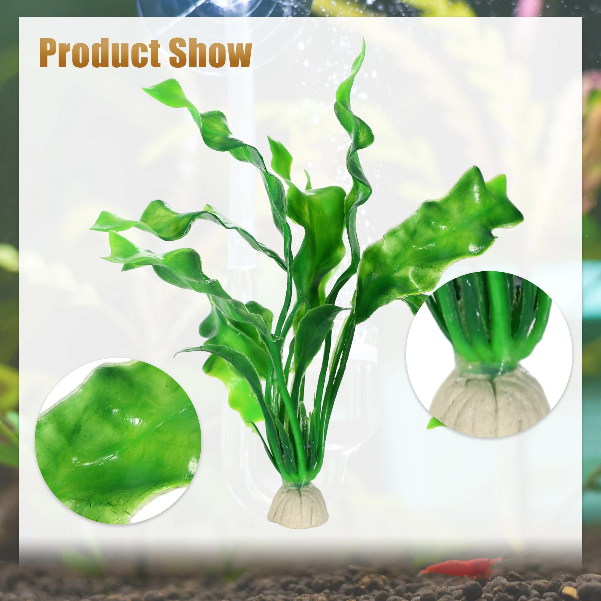 UXCELL Plastic Aquarium Plants, Colorful Fish Tank Plant Decorations Set, Fish Tank Accessories Plants for Aquarium Decorati