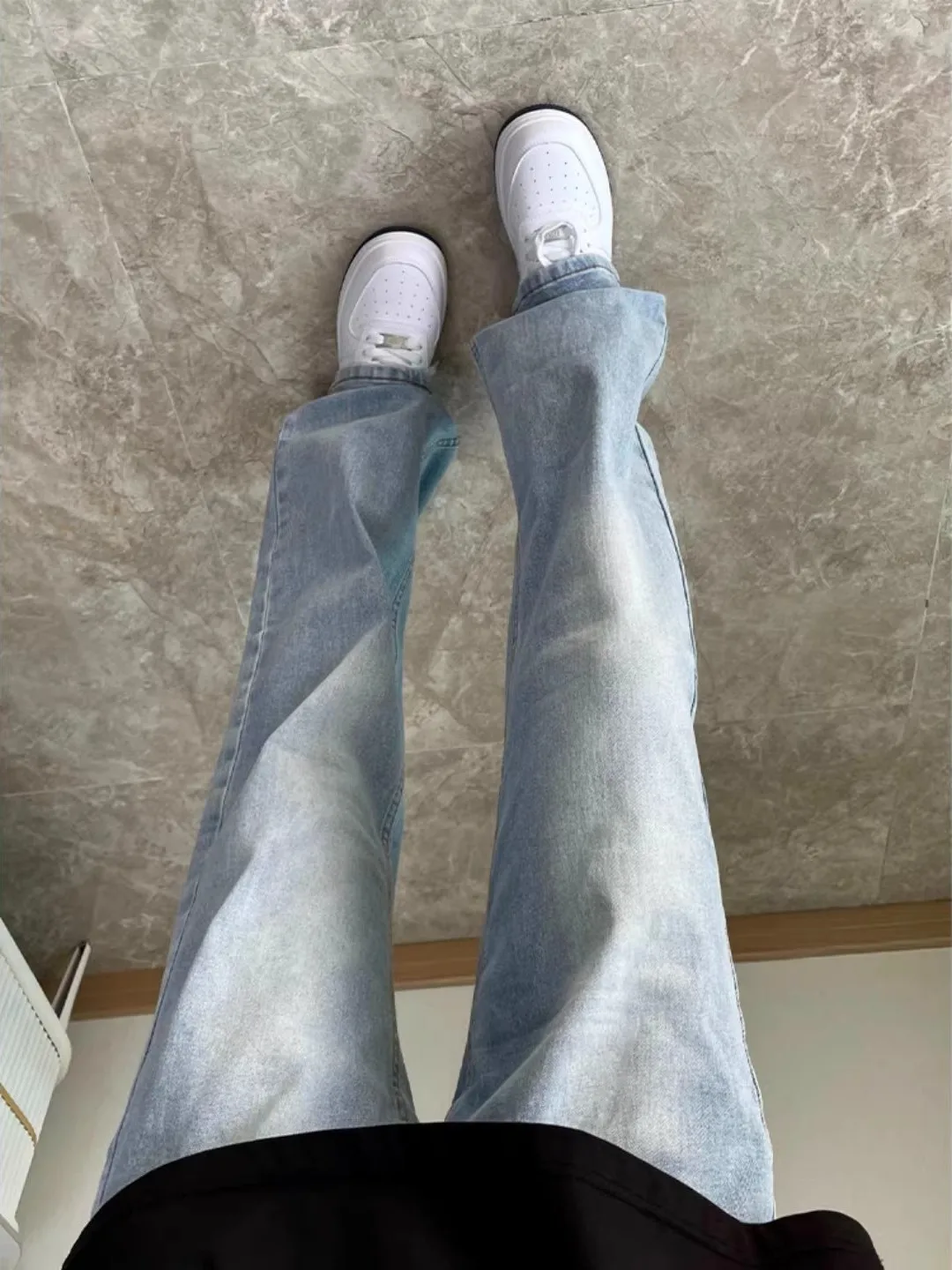 

Синие мужские джинсы Slim Fit: модные, ретро, прямые, повседневные, длинные брюки. Новинка весна-осень от китайского производителя.