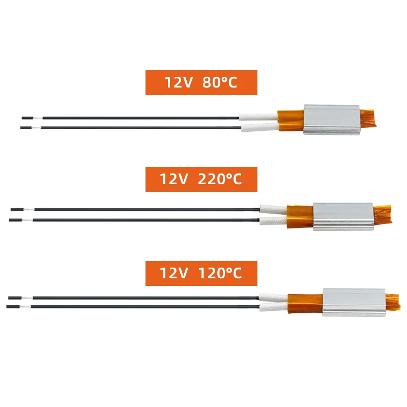 PTC Heating Element 12V 80-240 Degrees Celsius Ptc Heaters Heating Element Hair Dryer Egg Incubator Thermistor Accessories