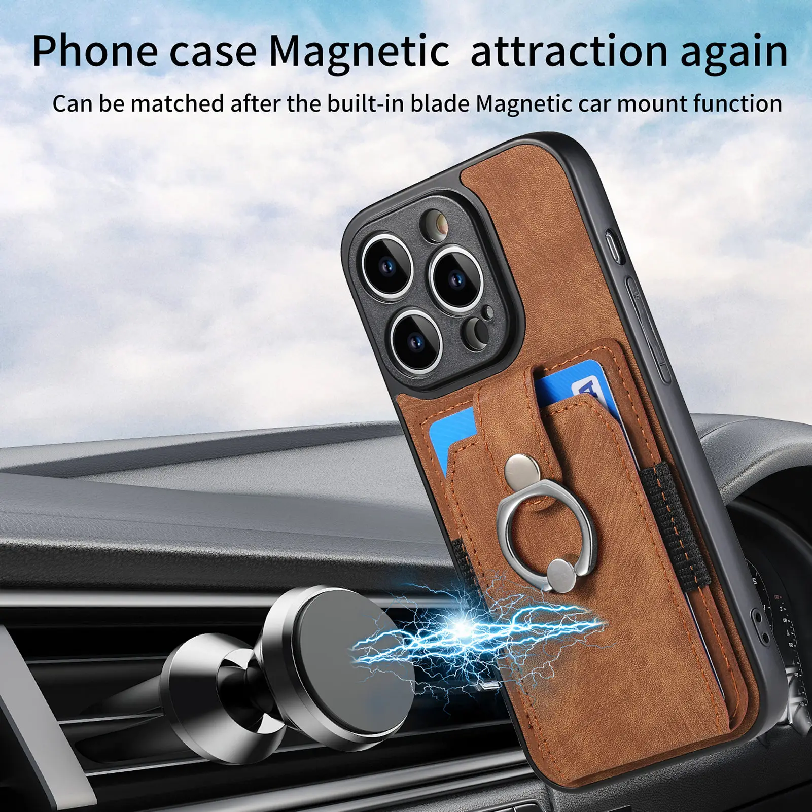 Magnet Case For Xiaomi Redmi Note 9 8 Pro 9S 9T 8T 9C NFC 9A 8A Kickstand Card Slot Wallet Ring  Leather Phone Back Case Cover