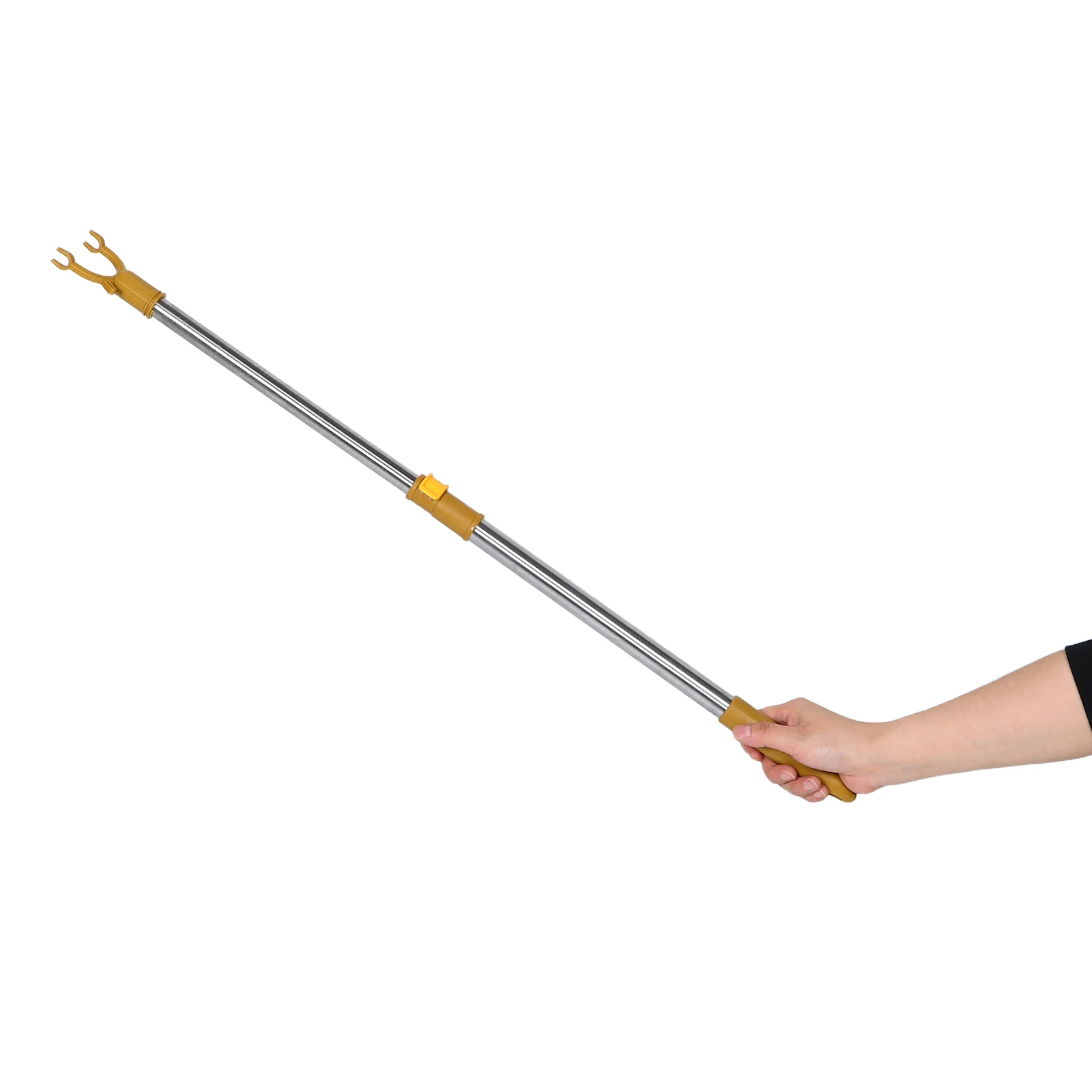 Stainless Steel Closet Rod Adjustable Length Compact Design for Efficient Space Utilization Ceiling-Mounted Closet Rod