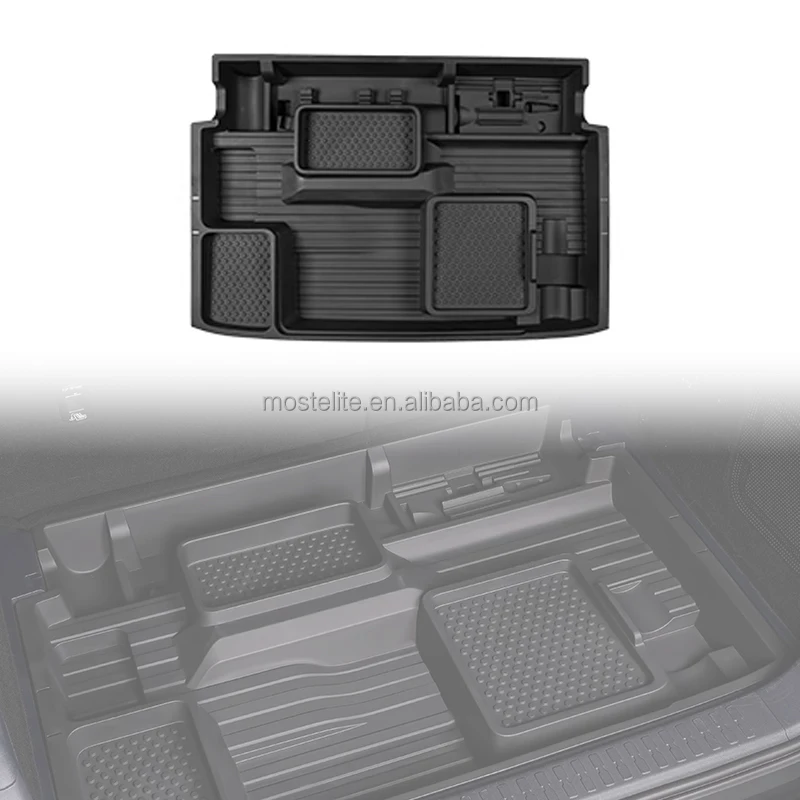 New Update Rear Trunk Storage Box Car Organizer Cargo Container For Byd Leopard 5 Accessories
