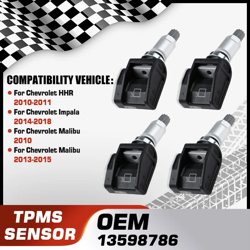 

Car For Chevrolet HHR 2010-2011 Chevrolet Impala 2014-2018 Chevrolet Malibu 2010 Chevrolet Malibu 2013-2015 Tire Pressure Sensor
