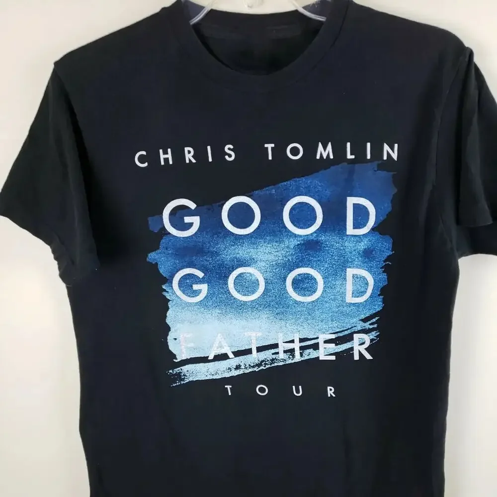 

Vtg Chris Tomlin Good Good Father Concert Cotton Black Full Size Shirt J649