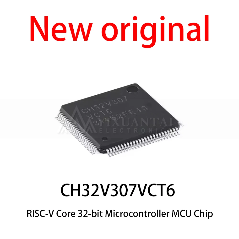 5-20Pcs/Lot New original CH32V307VCT6 CH32V307 LQFP-100 RISC-V core 32-bit microcontroller MCU