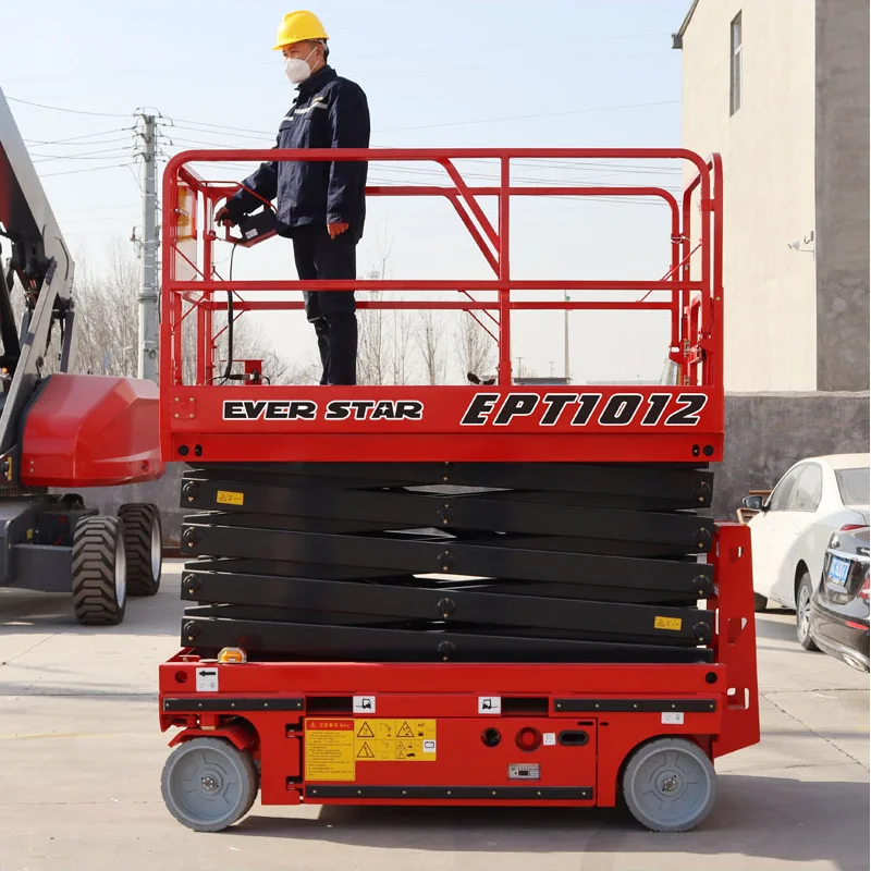 4m 8m 10m 12m 16m Wheeled Aerial Work Lift Platform Mobile Lifter Scaffolding Electric Hydraulic Scissor Lift