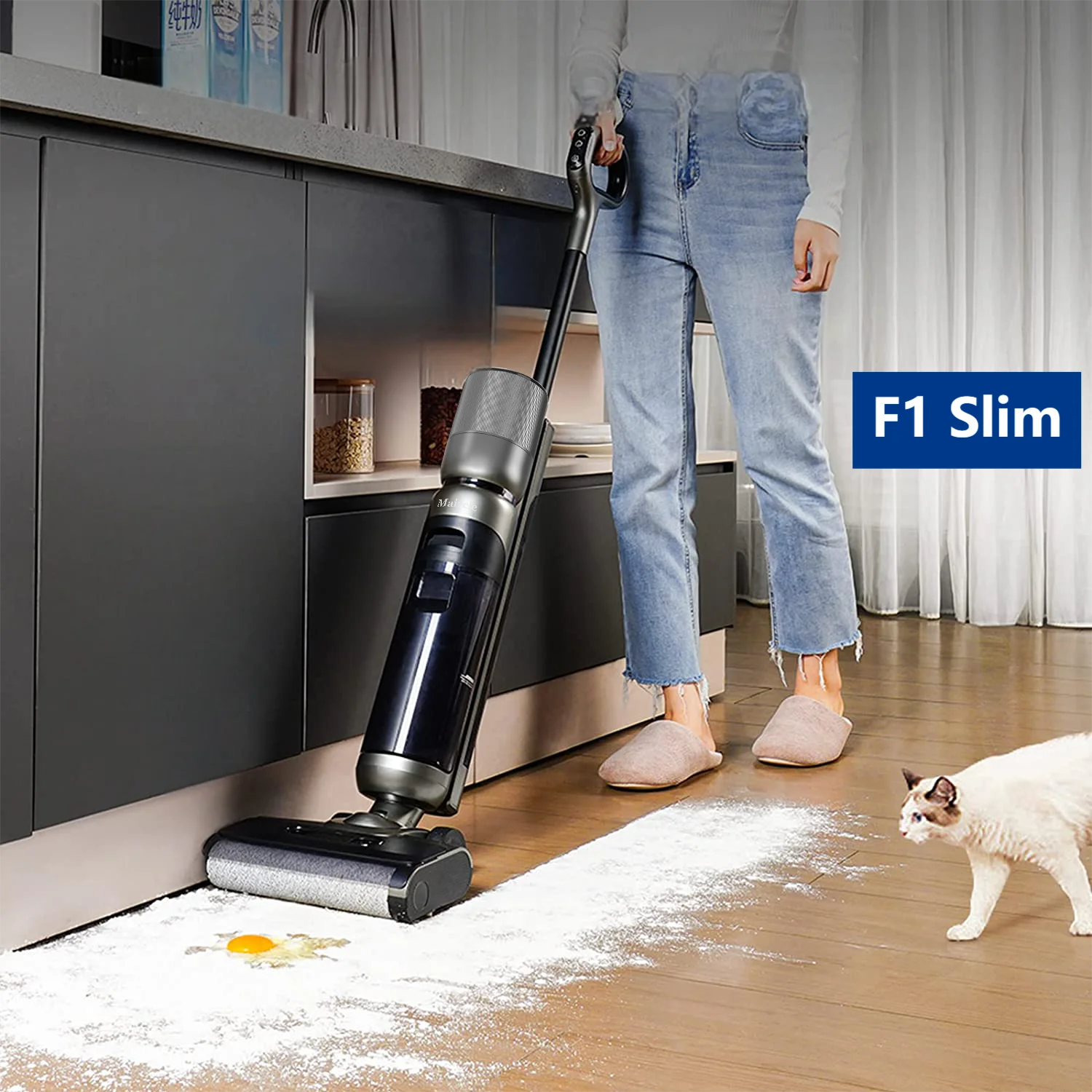 Fabrik OEM ODM F1 Slim Nass- und Trockensauger Home All-in-One-Staubsauger Handstaubsauger Selbstreinigende Bodenreiniger
