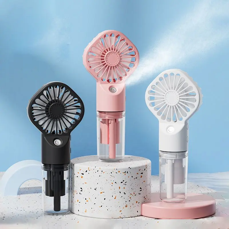 Water Spray Mist Fan Portable Handheld Mini Fan For Room Outdoor Camping Air Cooler Fan Face Hydration Device Humidifier