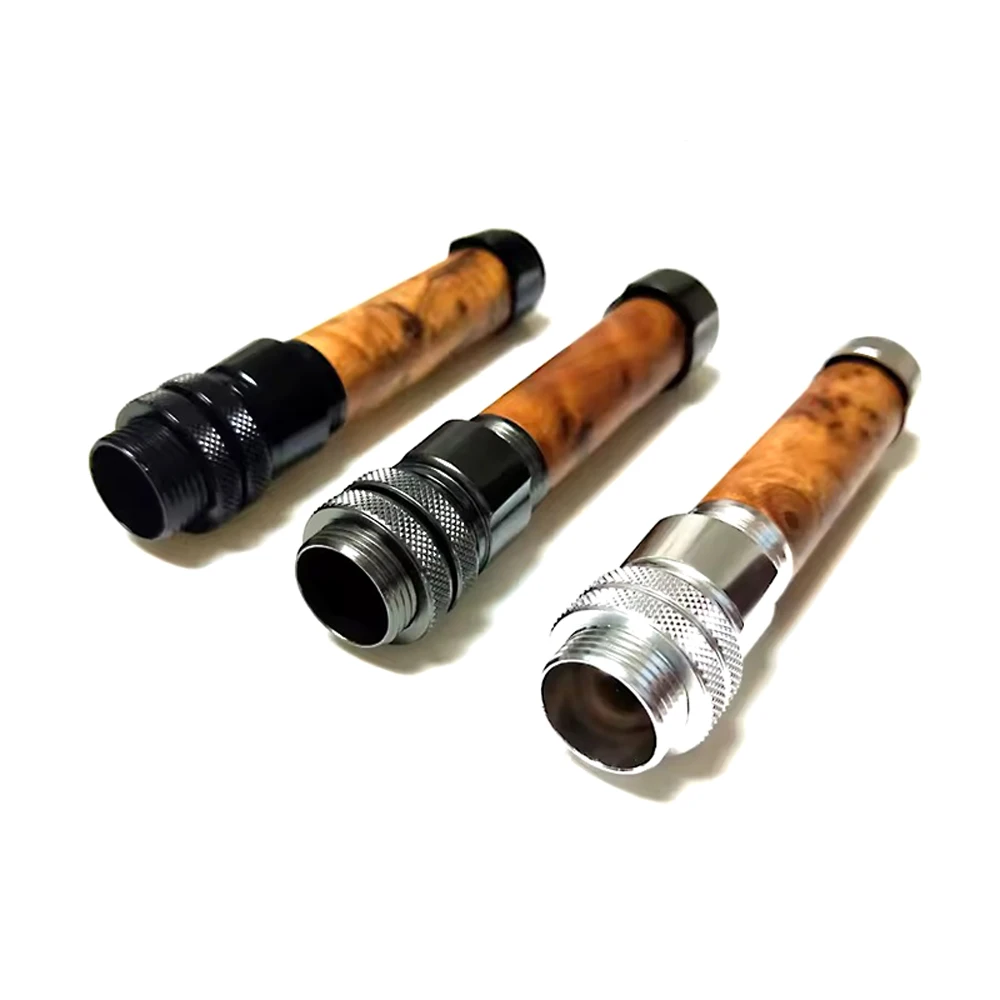 NooNRoo Down Locking Fly Wood Reel Seat Aluminum and Wood Fishing Rod Building, DIY Repair 20g per Pcs