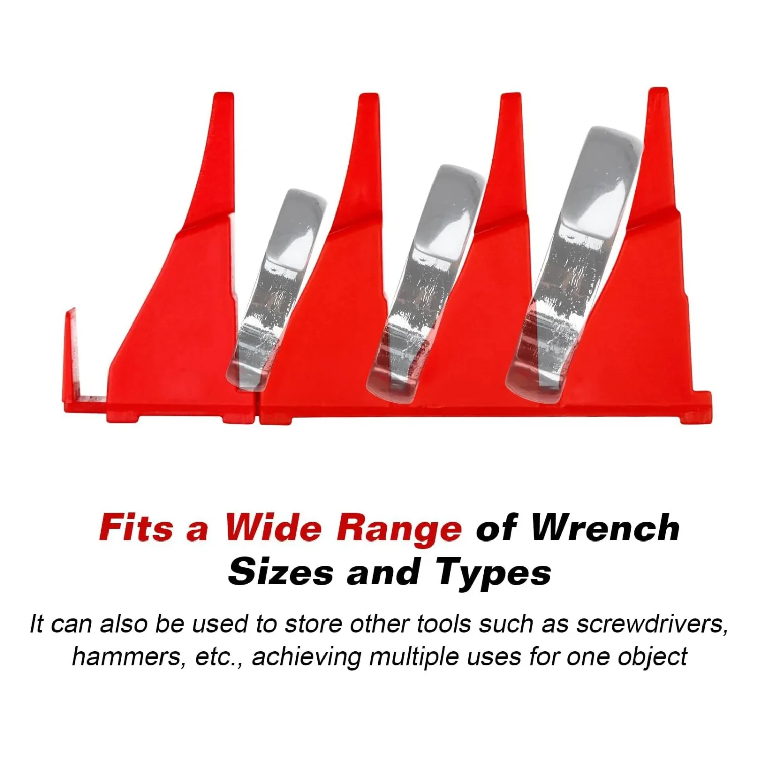 20pcs Wrench Pro Upright Storage Organizer Wrenches Magnetic Hexagonal Head Style - Modular Toolbox Holder Made Durable Plastic